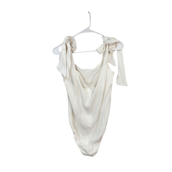 Free People Women's Tie Strap Structured Bodysuit - L - Picture 2 of 8